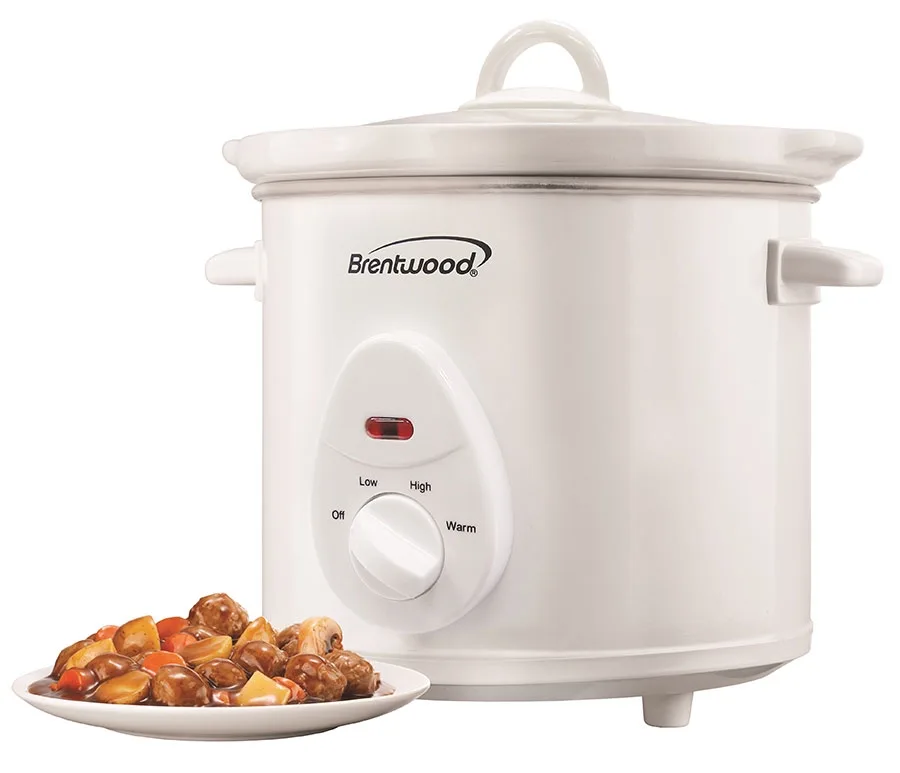 3 Quart White Slow Cooker