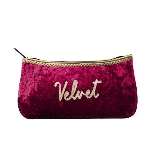 Large Velvet Canoe Pouch view 3