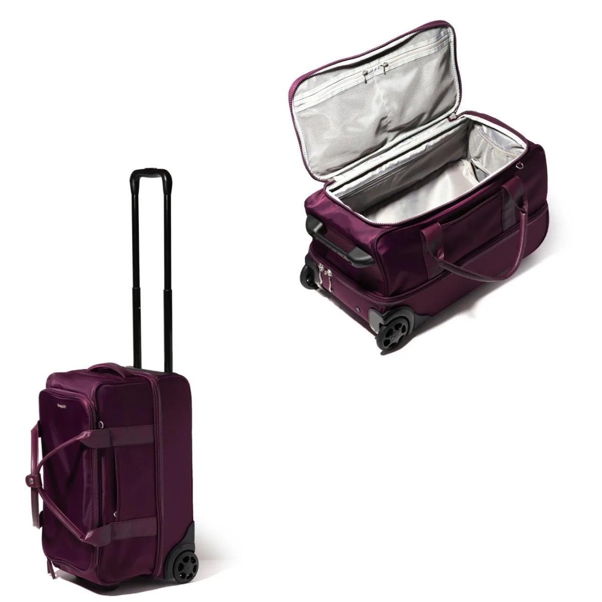 Baggallini® Gramercy Carry-On Duffel Bag - Mulberry Twill Red