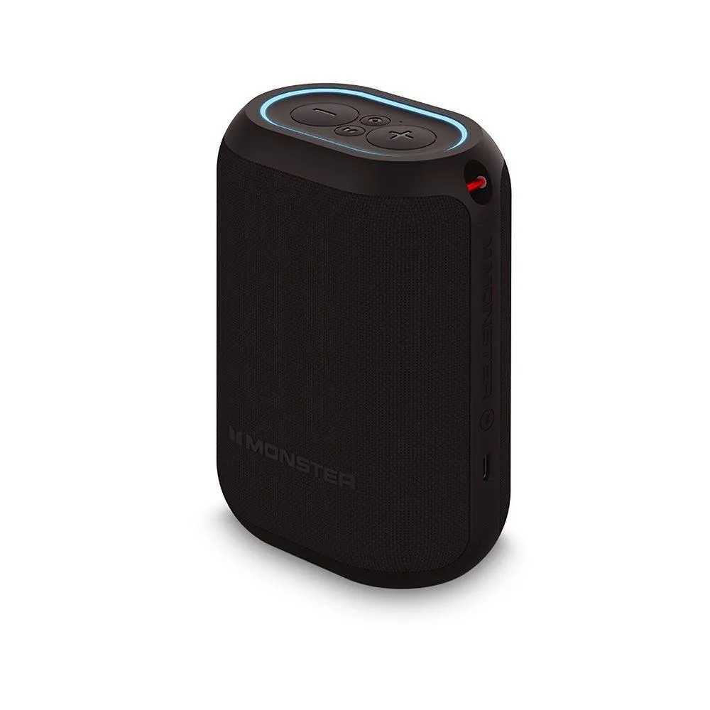 Monster Dna One Portable Wireless Speaker W/ Qi Wireless Charger Black