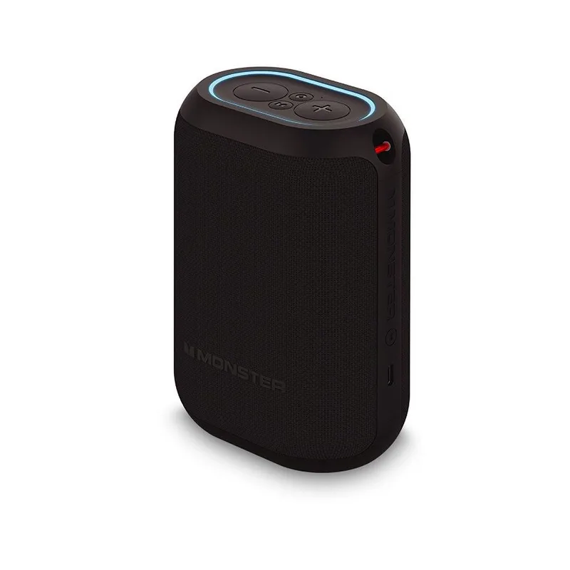 Monster Dna One Portable Wireless Speaker W/ Qi Wireless Charger Black