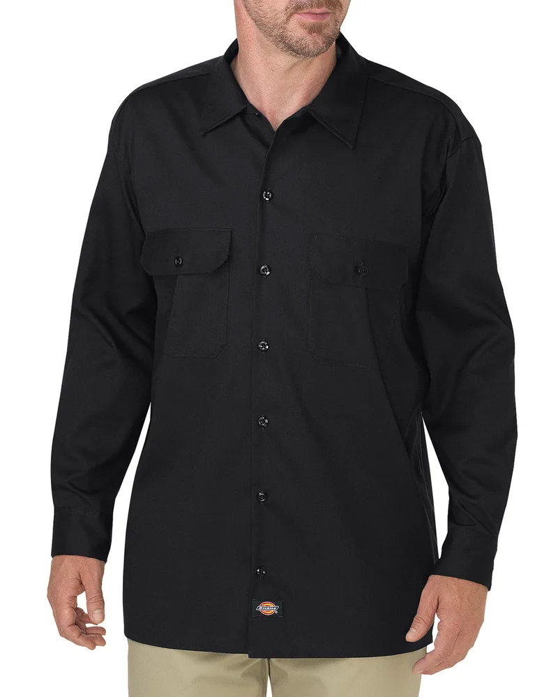 Williamson-Dickie Mfg Co Men's FLEX Relaxed Fit Long-Sleeve Twill Work Shirt