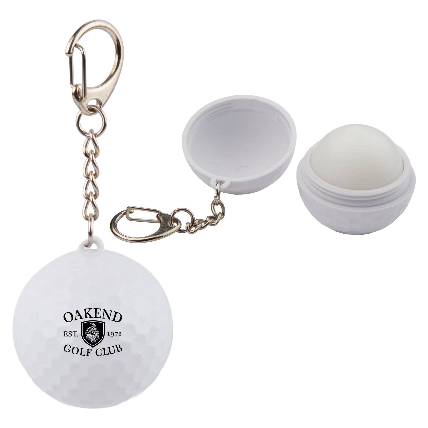 Recycled Golf SPF 15 Lip Balm Keychain
