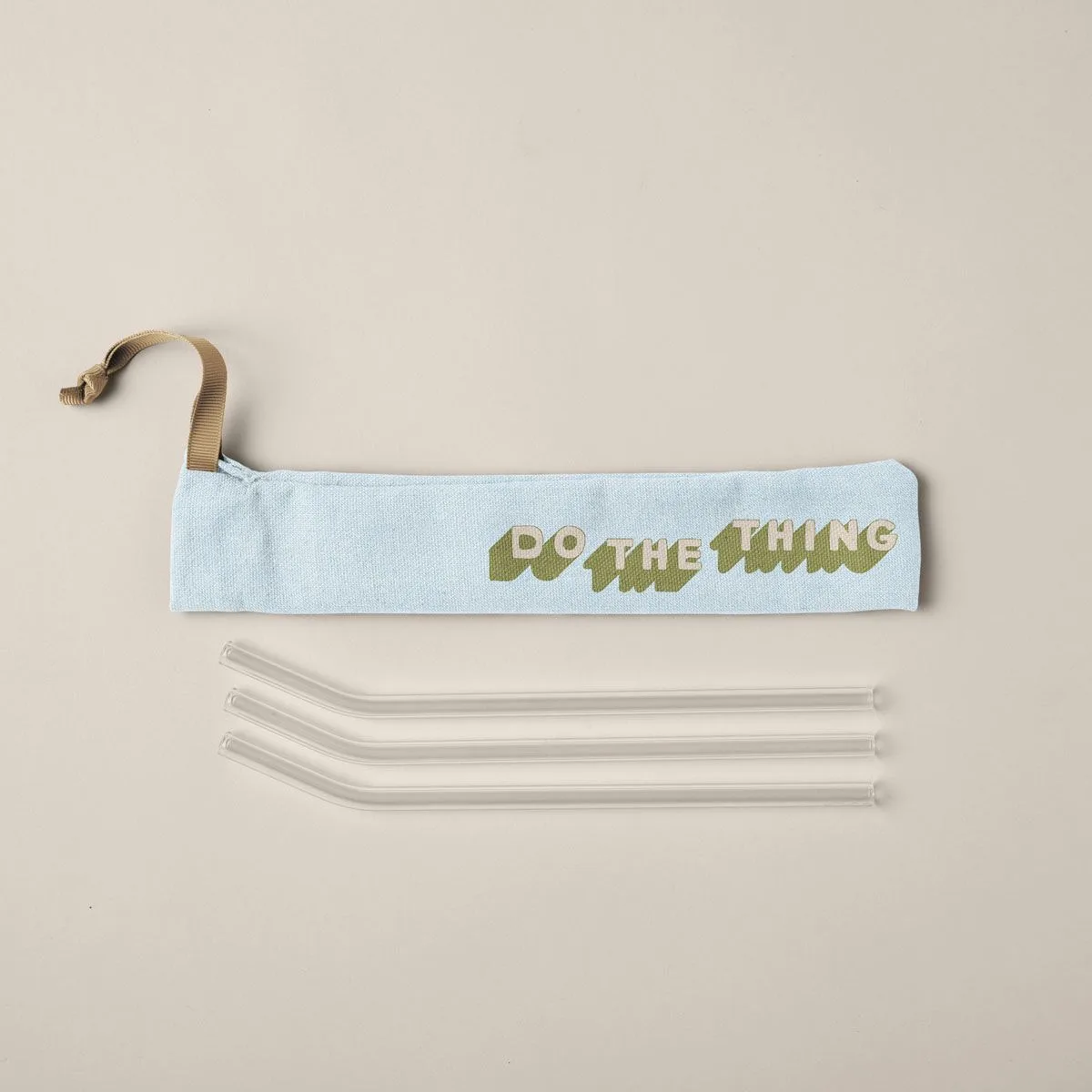Denim Pouch For Reusable Straws