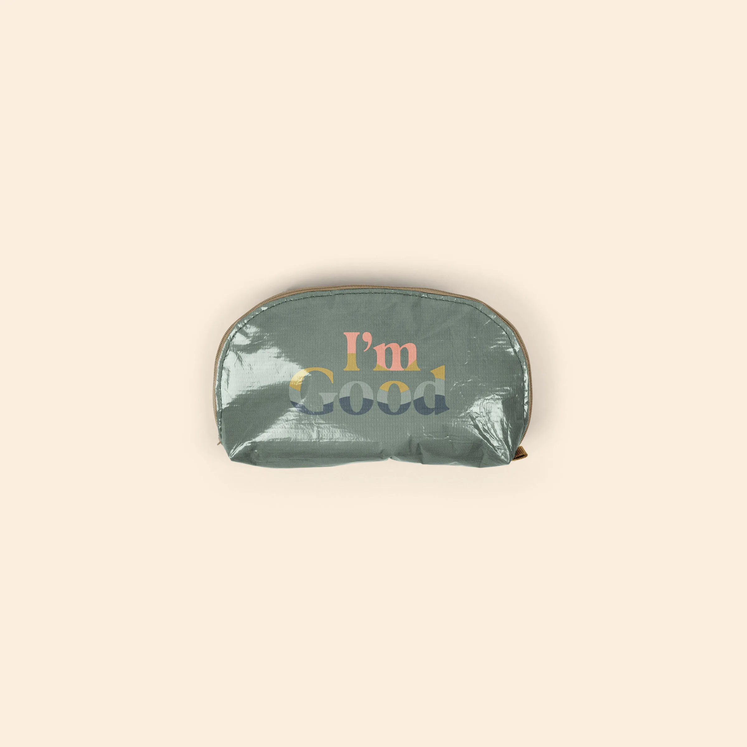 Laminated Non-Woven rPET Glam Clam Pouch view 3