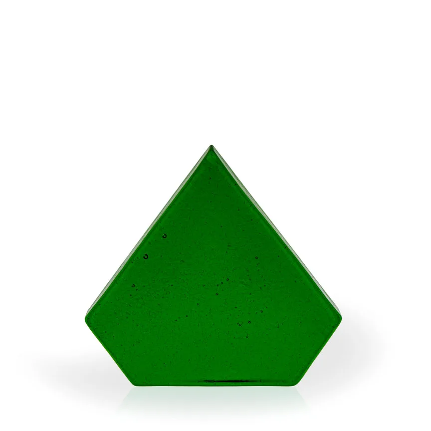 Earth Brilliant Emerald Diamond Recycled Glass Award, 7" view 2