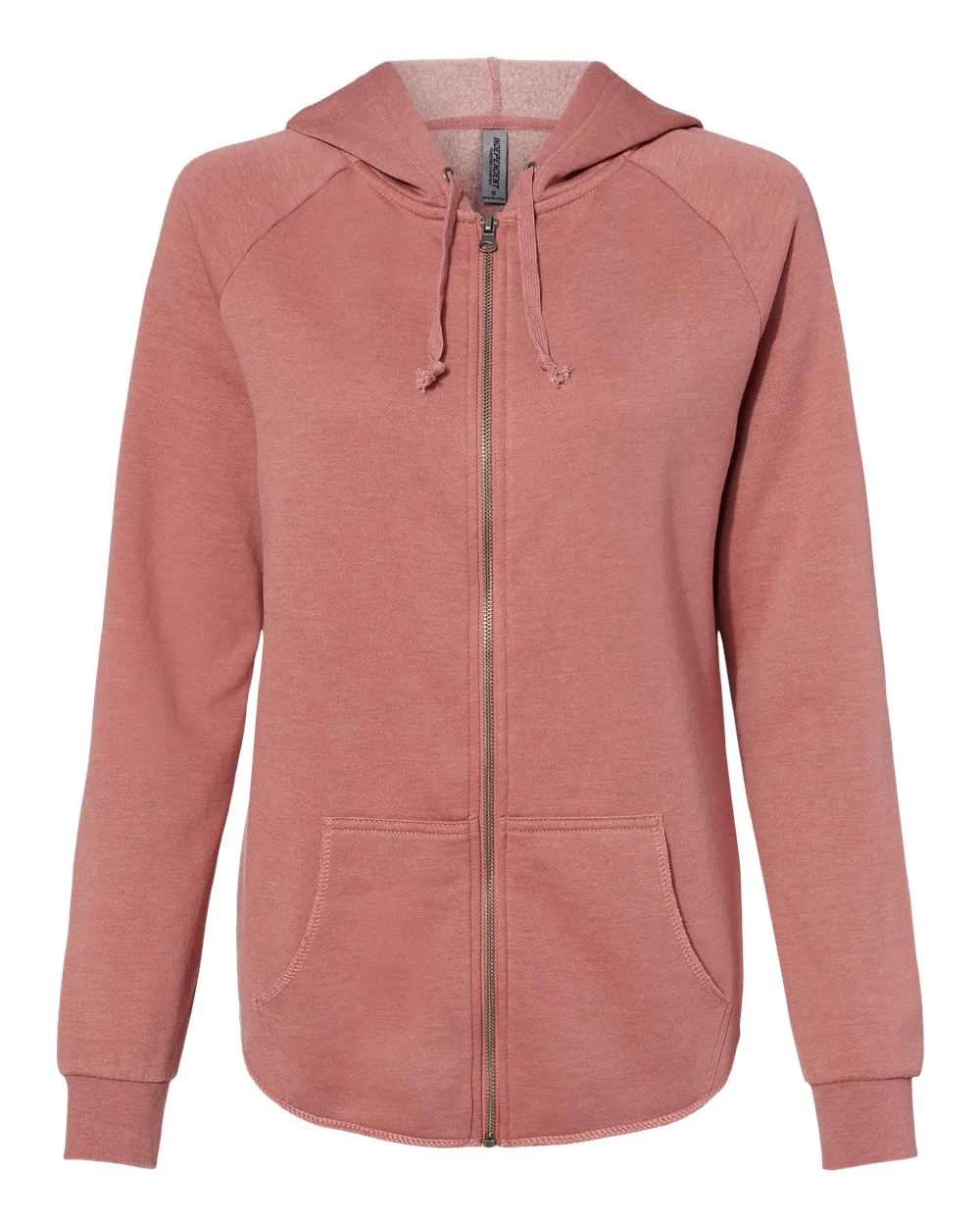 Independent Trading Co.® Women's California Wave Wash Full-Zip Hooded Sweatshirt view 5