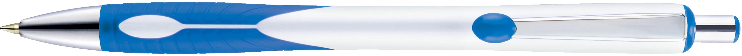 White/Light Blue/Silver Blank Clip View