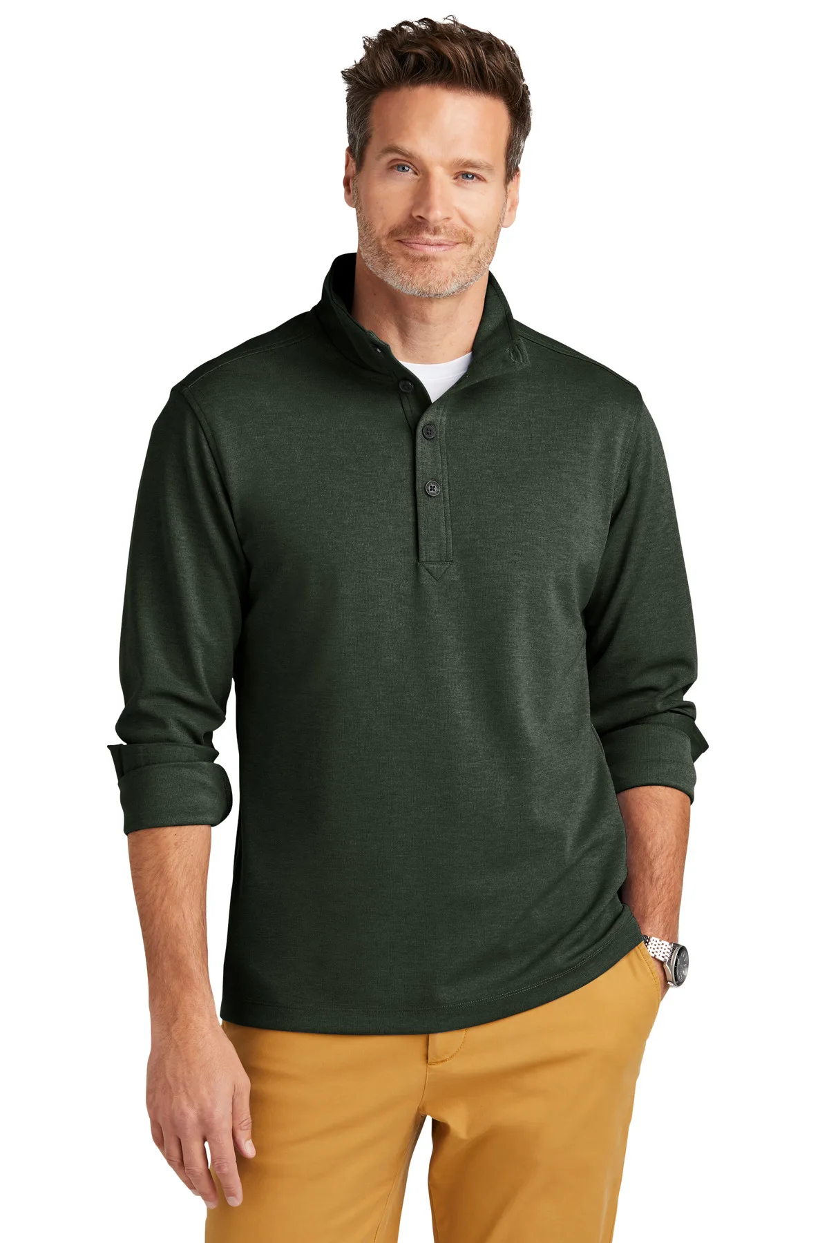 Brooks Brothers® Mid-Layer Stretch 1/2-Button view 3