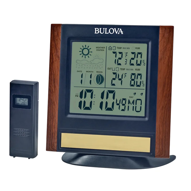 Bulova Clocks The Forecaster Weather Station Clock
