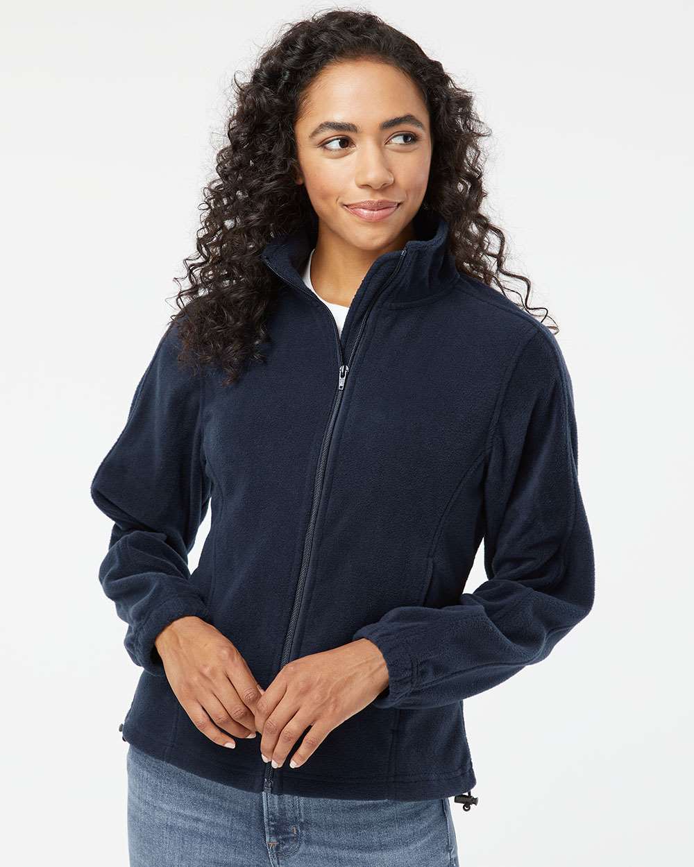 Burnside® Women's Polar Fleece Full Zip Jacket view 4