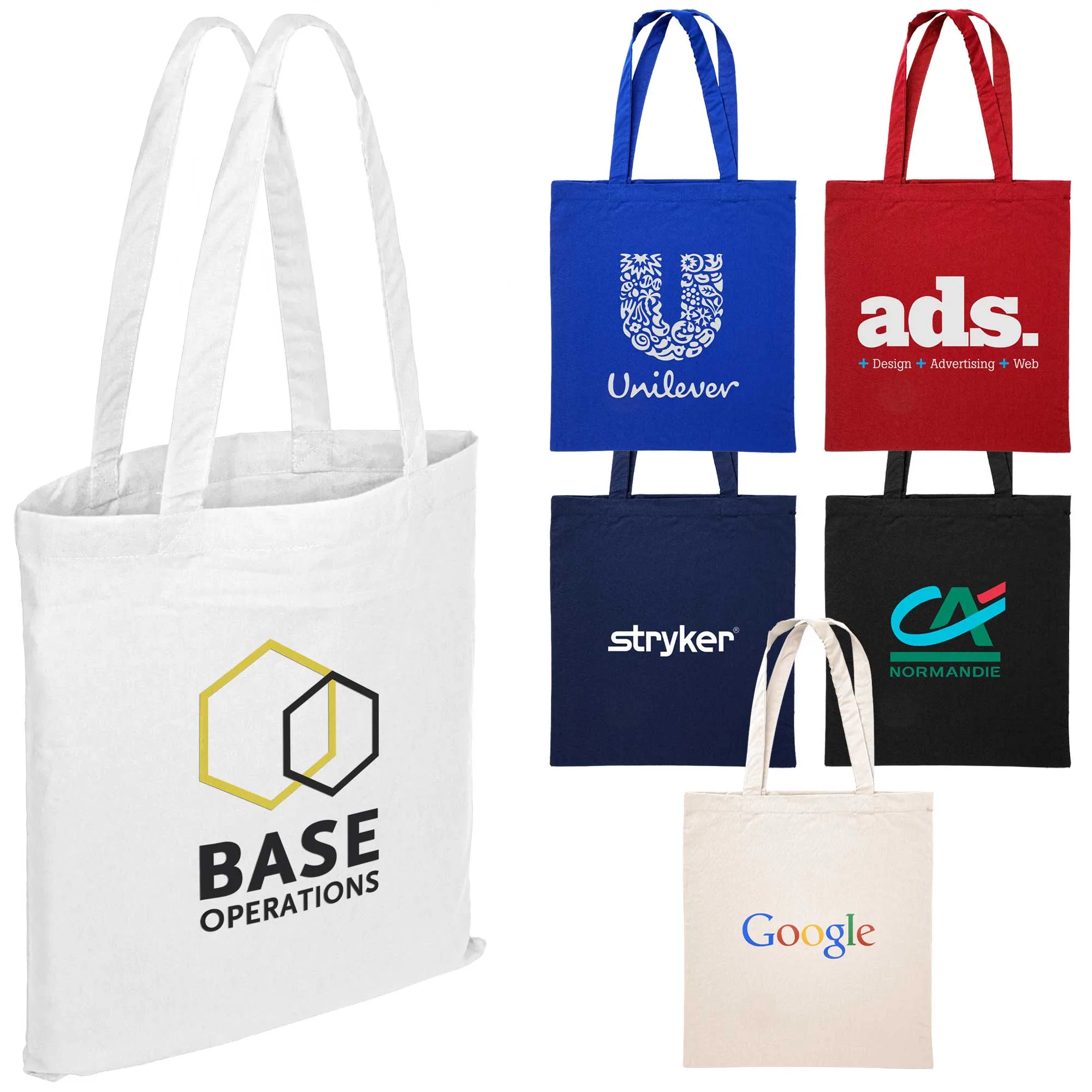 15"x16" Calico Cotton Tote Bag 140GSM
