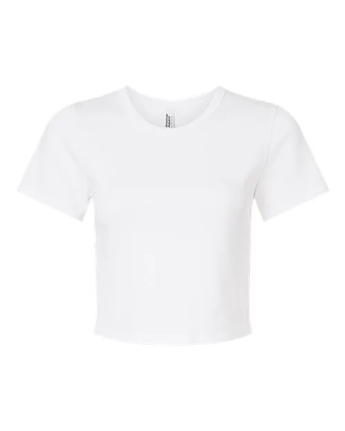 American Apparel® Women's Baby Rib Cropped T-Shirt