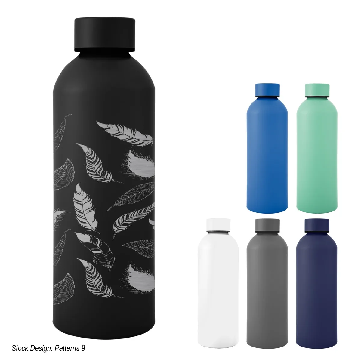 25 Oz. Full Laser Blaire Recycled Aluminum Bottle view 2