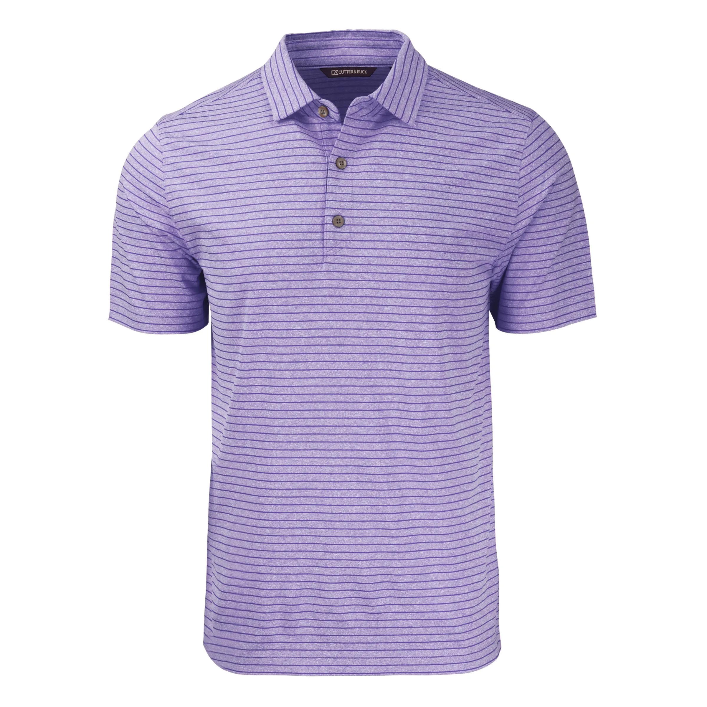 Cutter & Buck Forge Eco Heather Stripe Stretch Recycled Mens Polo view 5