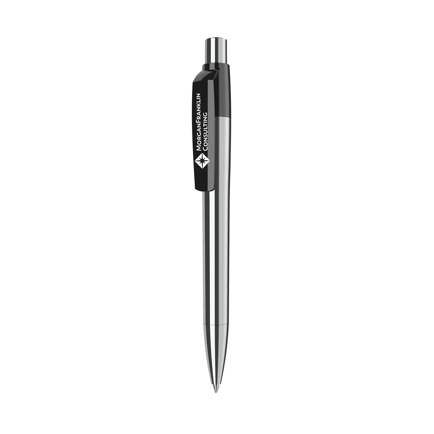 Maxema Mood Metal Chrome Pen Blue Ink view 3