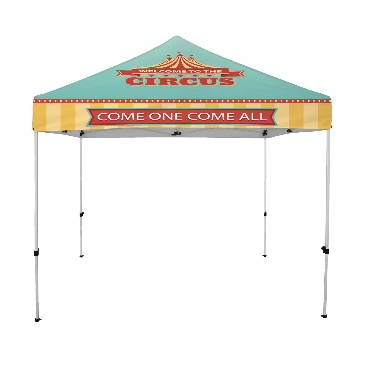 10' Economy Plus Tent Kit (Dye Sub Full-Color Full-Bleed) view 2