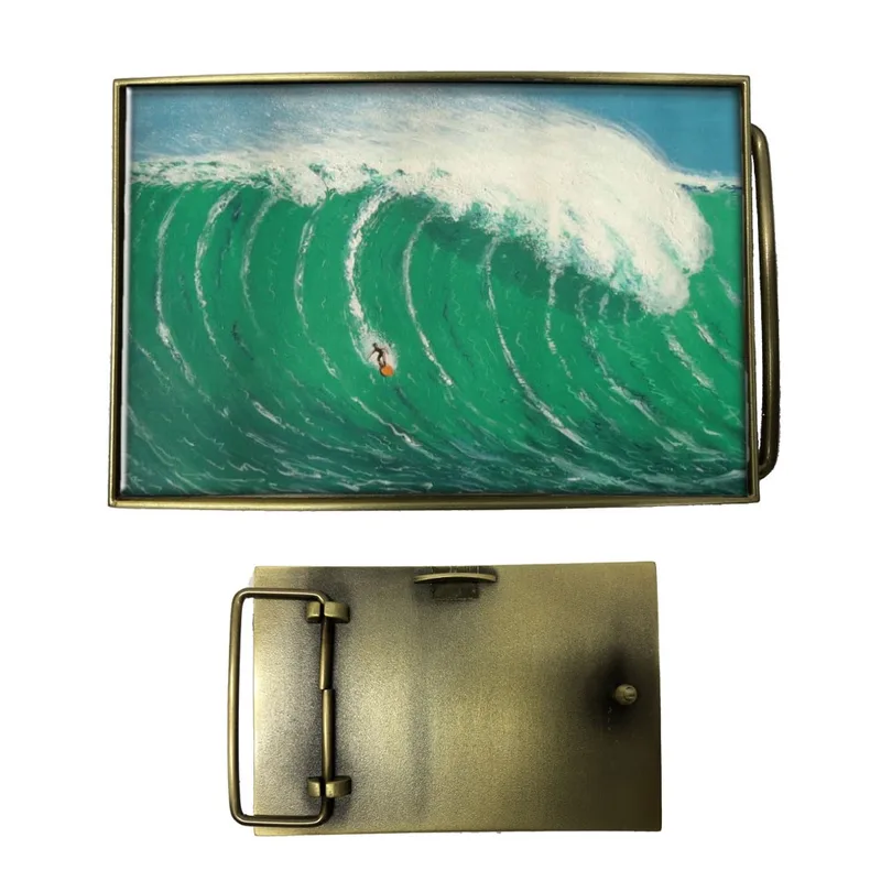 Vibraprint® Matte Rectangle Belt Buckle (3-3/4" x 2-1/2")