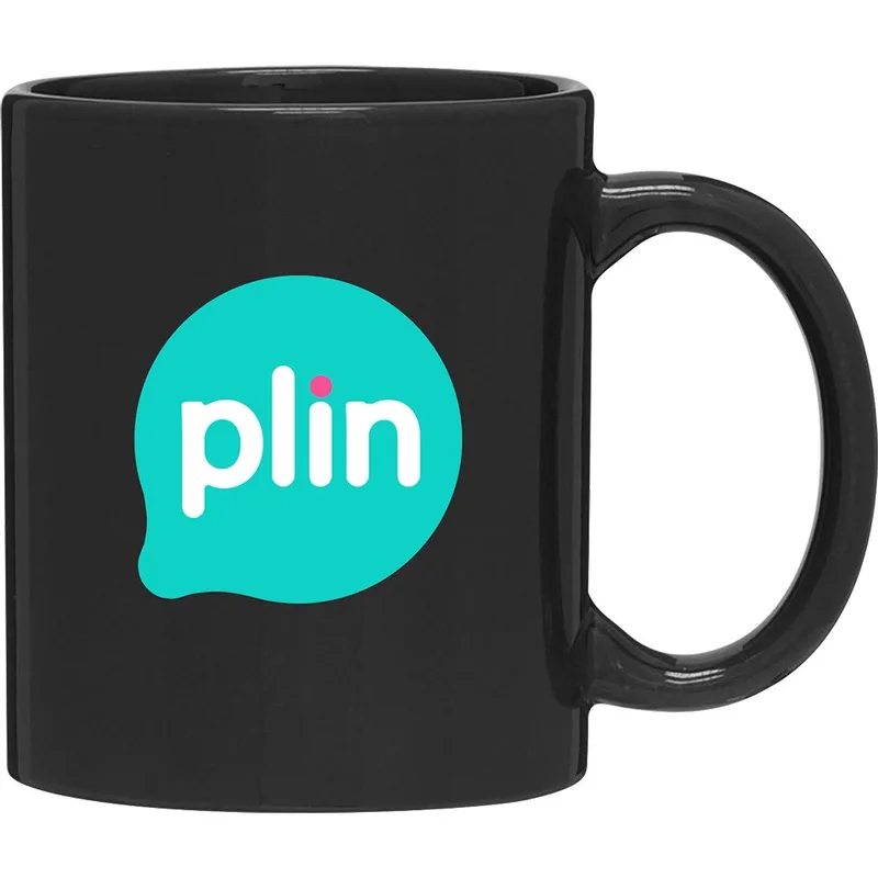 11 oz C-Handle Ceramic Mug (Black)