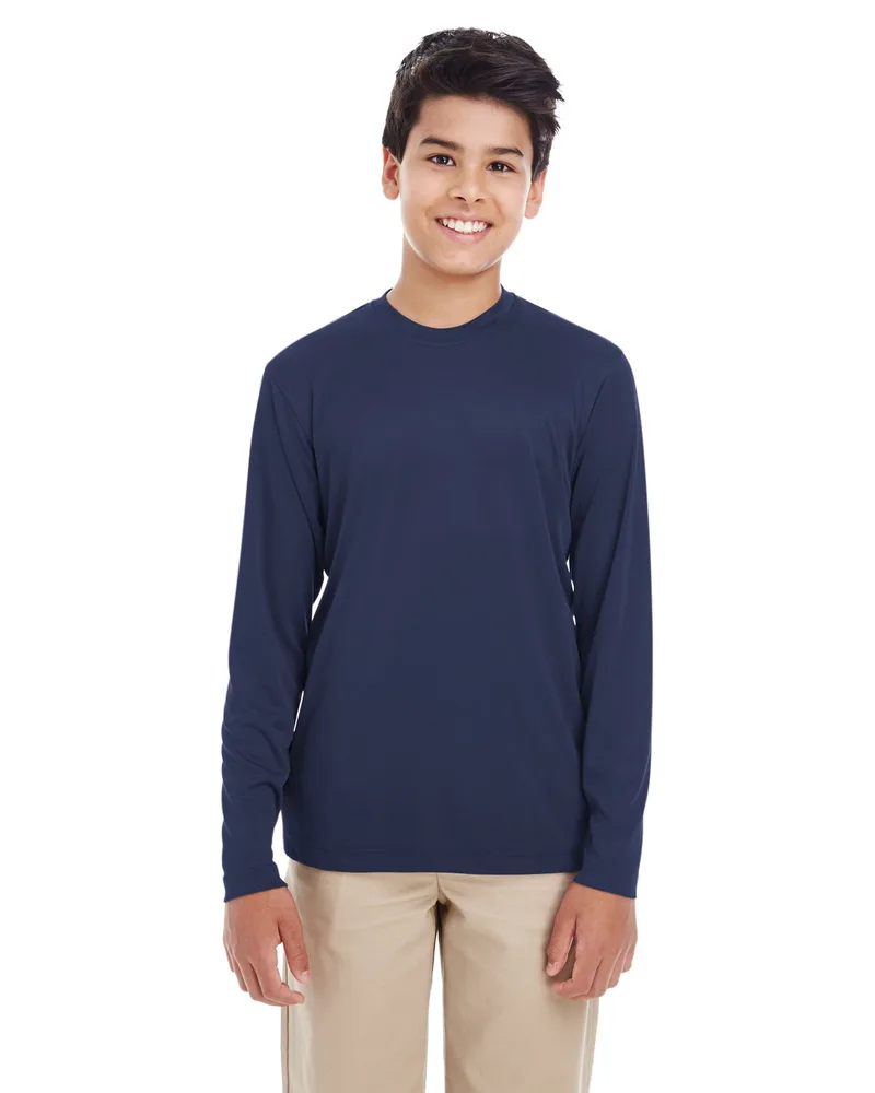 ULTRACLUB Youth Cool & Dry Performance Long-Sleeve Top view 5
