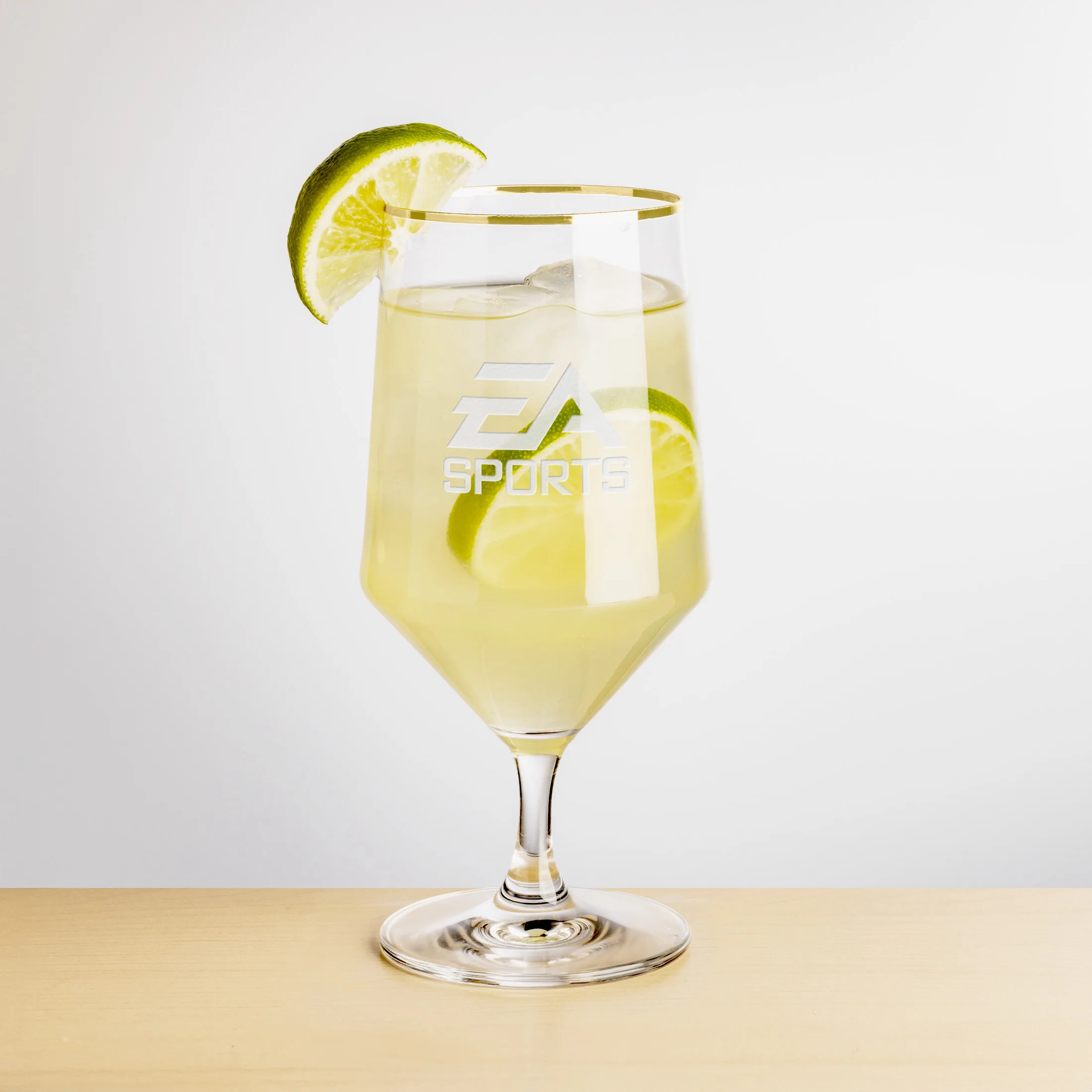 Glass Only, Deep Etch, Gold, 15 oz