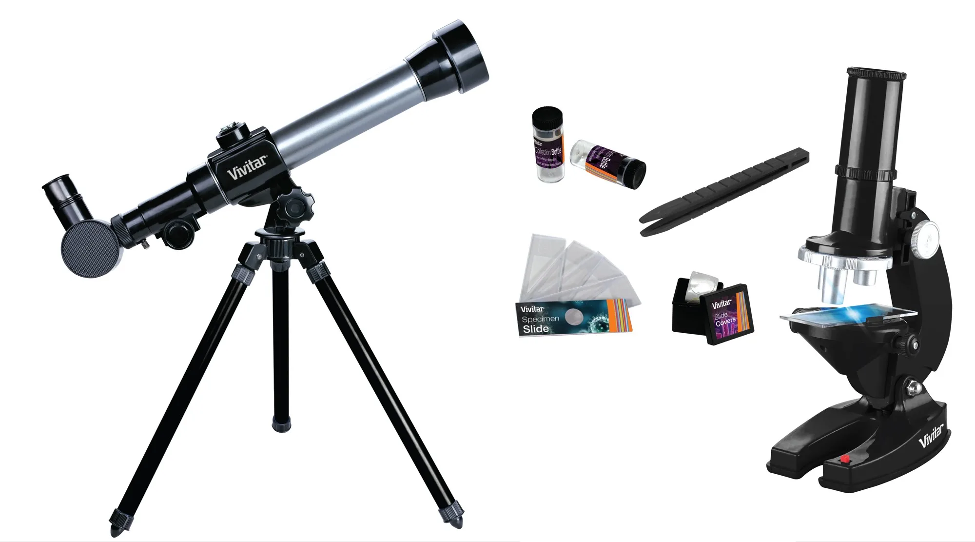 Imaging & Optics Vivitar Promotional Microscope/Telescope Combo Kit