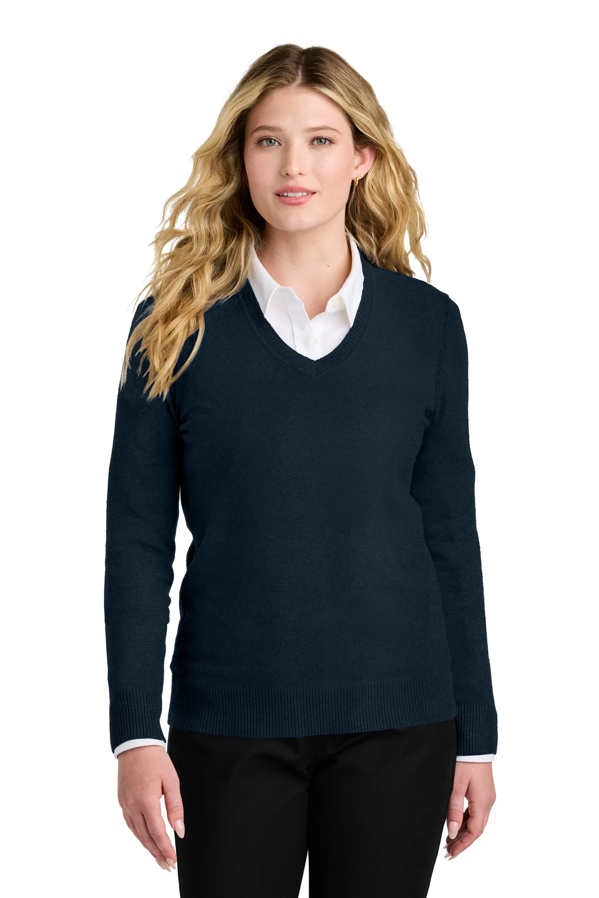Port Authority® Women's Easy Care V-Neck Sweater view 5