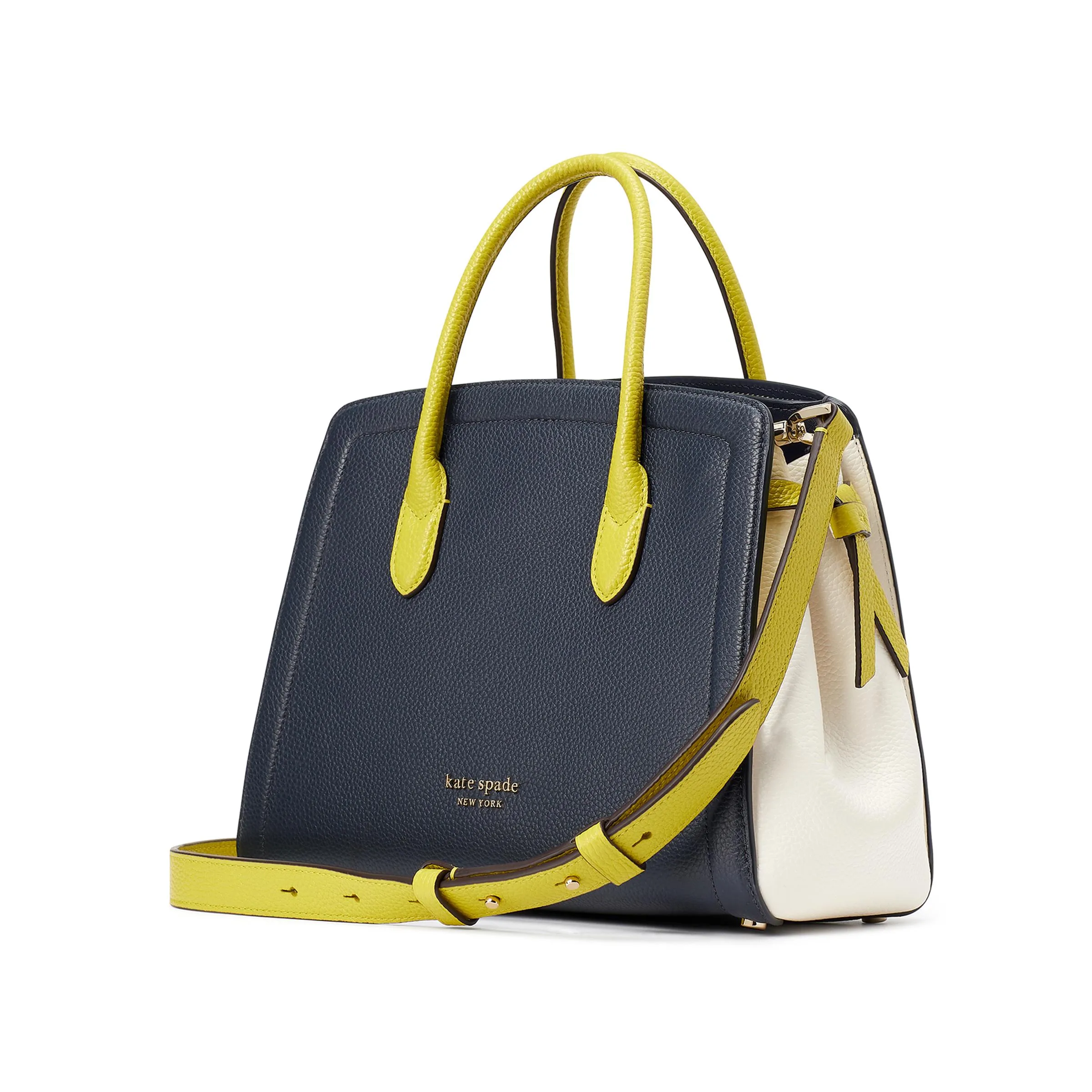 kate spade new york Knott Colorblocked Medium Satchel - Blazer Blue Multi