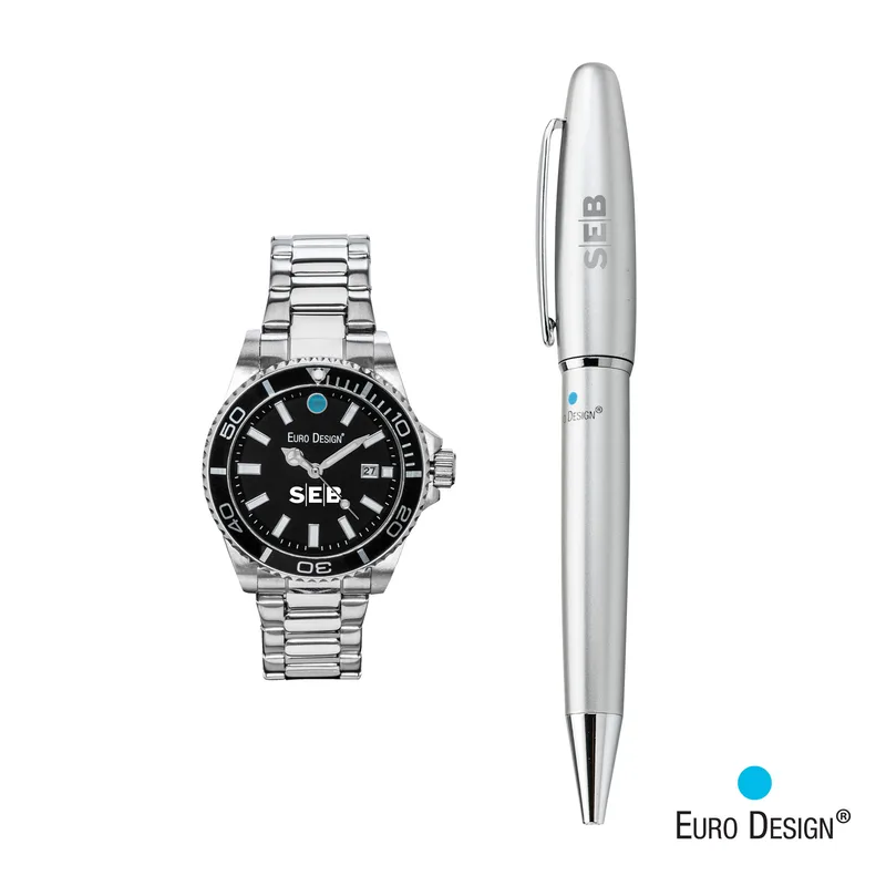 Euro Design® Velten Watch/Pen Set
