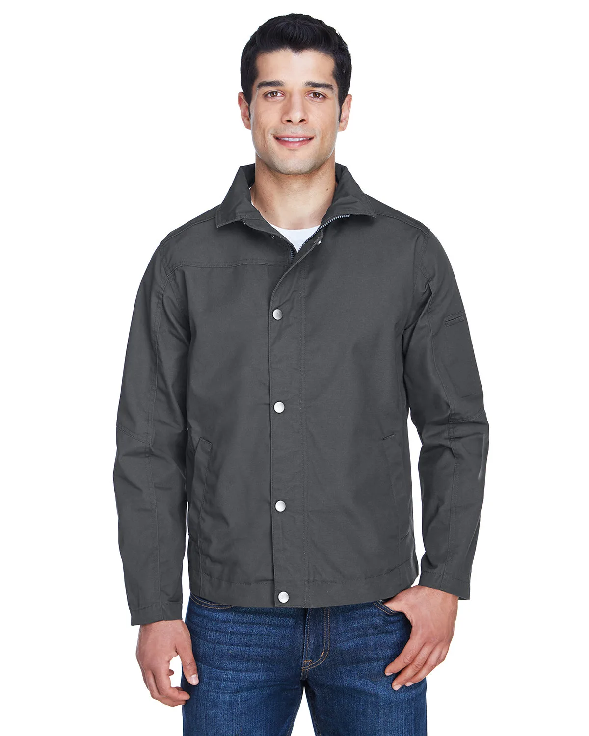 Harriton Men's Auxiliary Canvas Work Jacket view 2