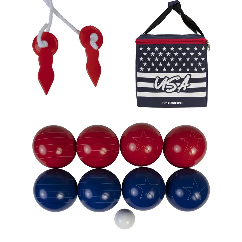 Escalade Sports Triumph Sports - Patriotic Bocce Ball Set, 100Mm