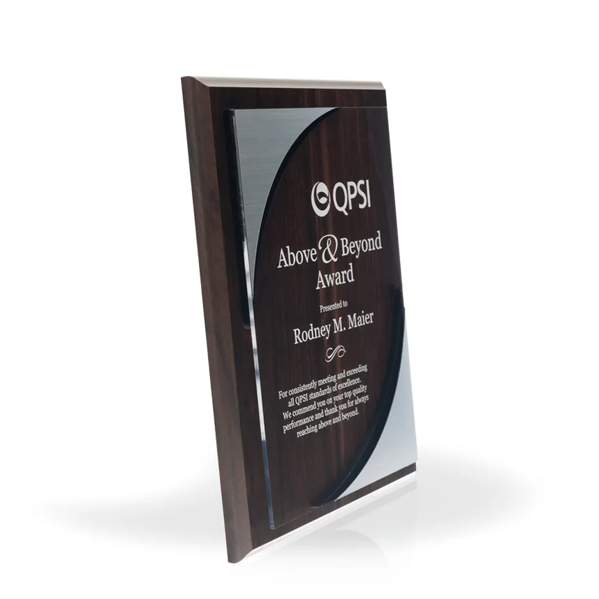 Ellipse Wood & Acrylic Plaque, 9" x 12" view 4