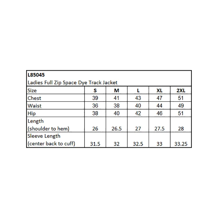 Various Logo Size Chart View