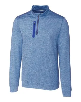 Cutter & Buck Stealth Heathered Mens Big and Tall Quarter Zip Pullover view 4