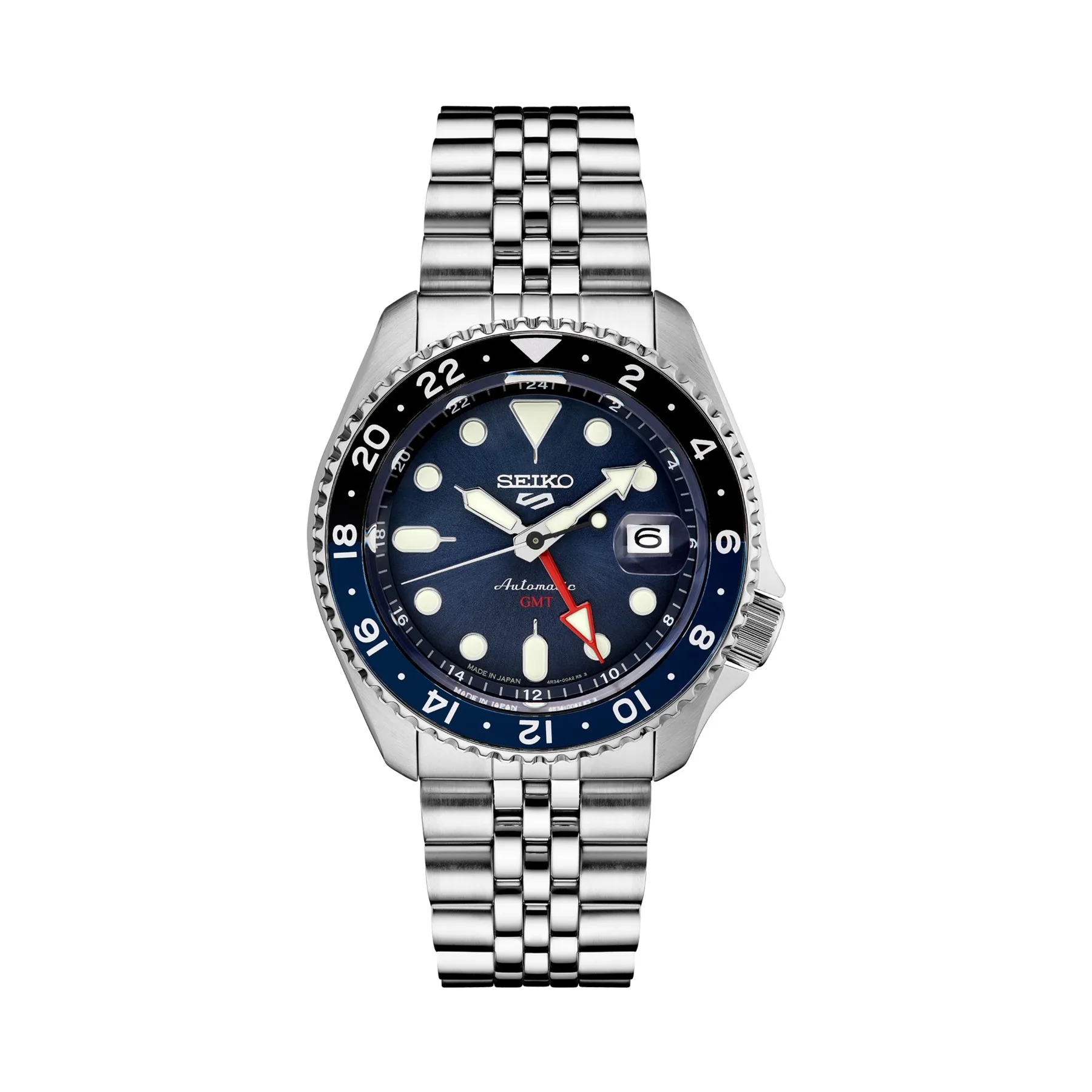 Seiko Men's 5 Sports SKX Sports Style GMT Stainless Steel Watch