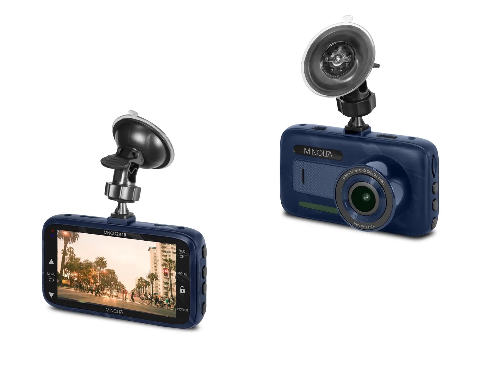 Minolta 2K Quad Hd Dashcam W/3" Lcd