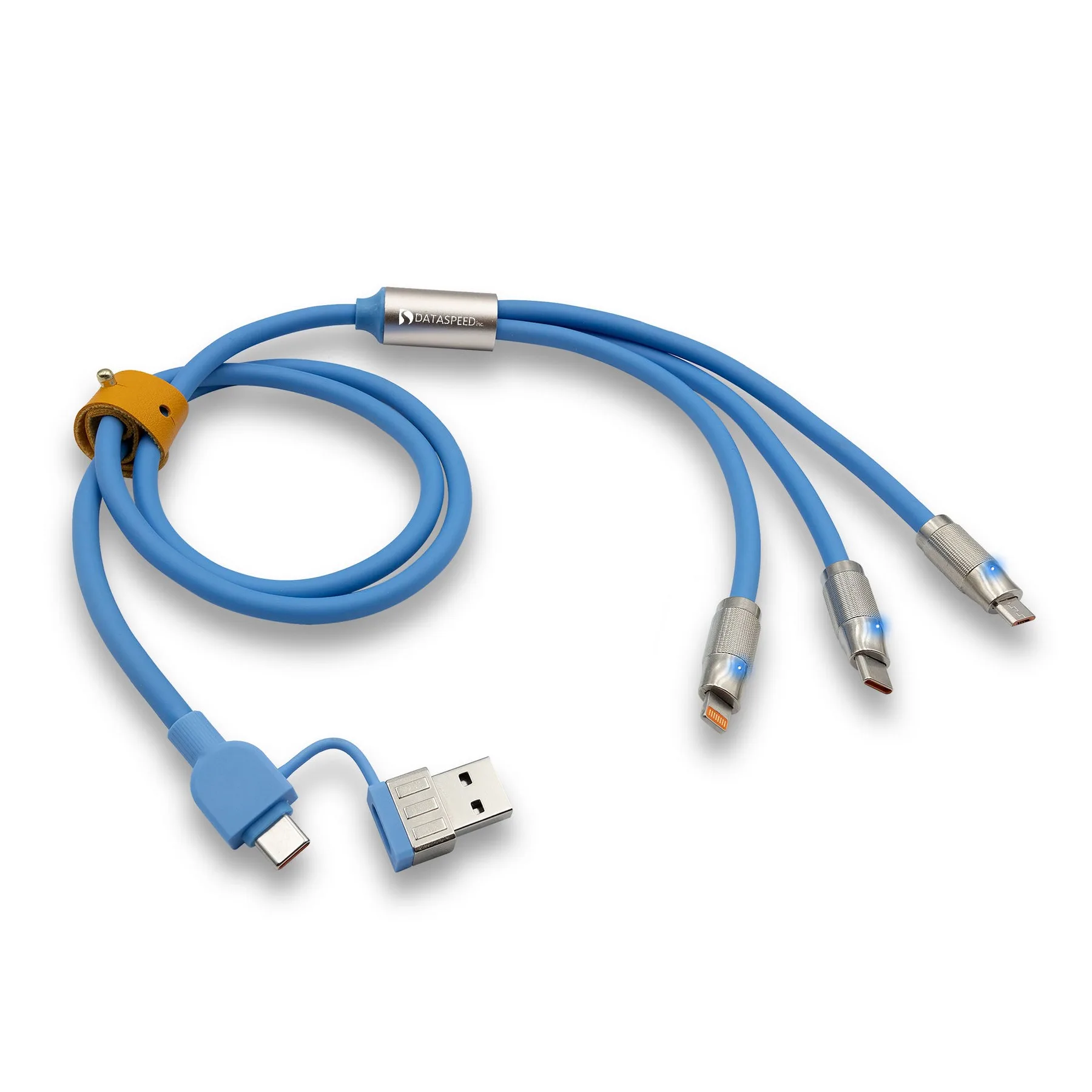 Heavy Duty Pro 5-in-1 USB cable with Interchangeable Charging Tips