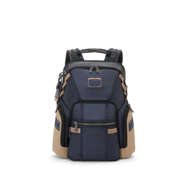 Tumi Alpha Bravo Navigation Backpack- Midnight Navy/Khaki