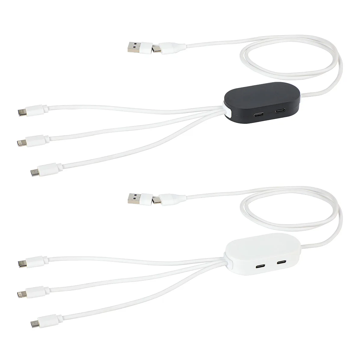 Triumph 3-in-1 Charging Cable with 4-Port USB Hub and Recycled Casing view 2