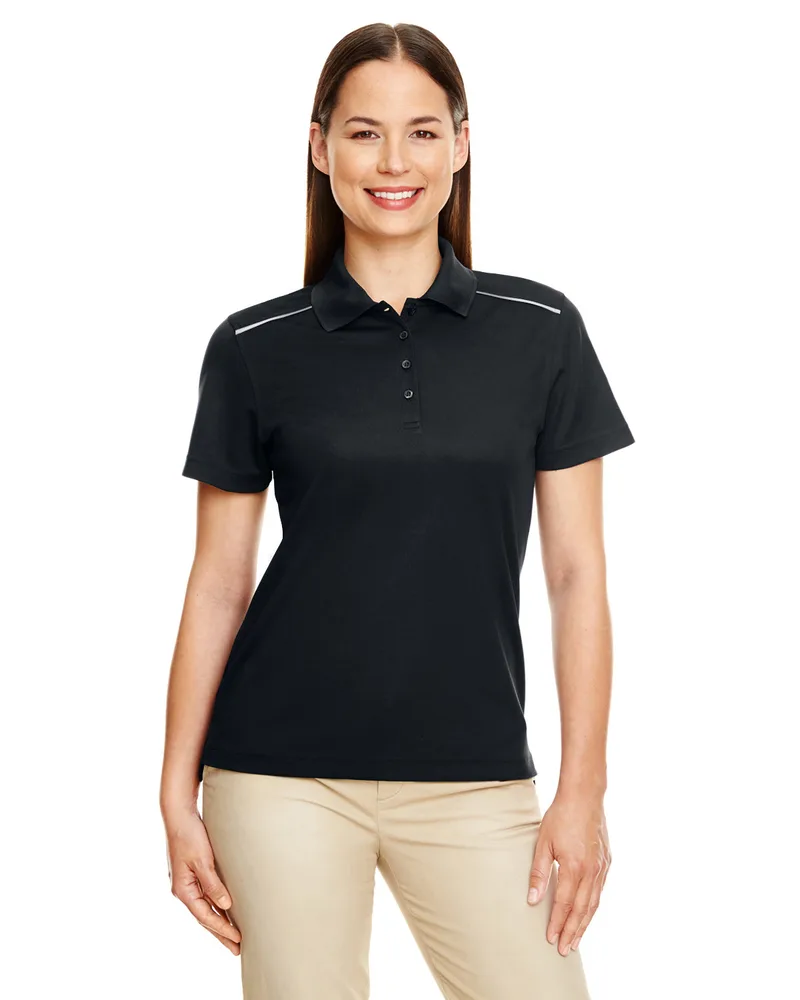 CORE365™ Women's Radiant Performance Piqué Polo w/Reflective Piping