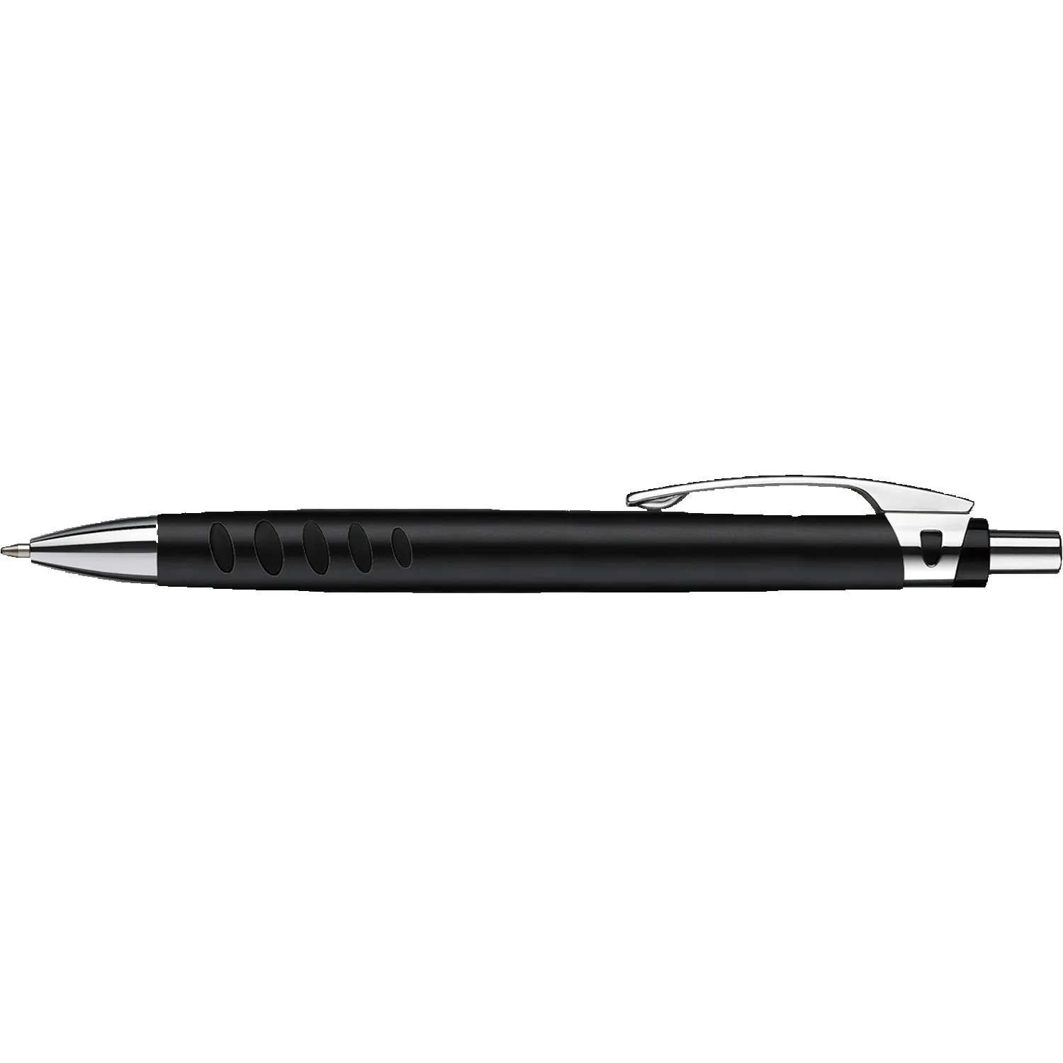 Metallic Black/Silver Blank Side View