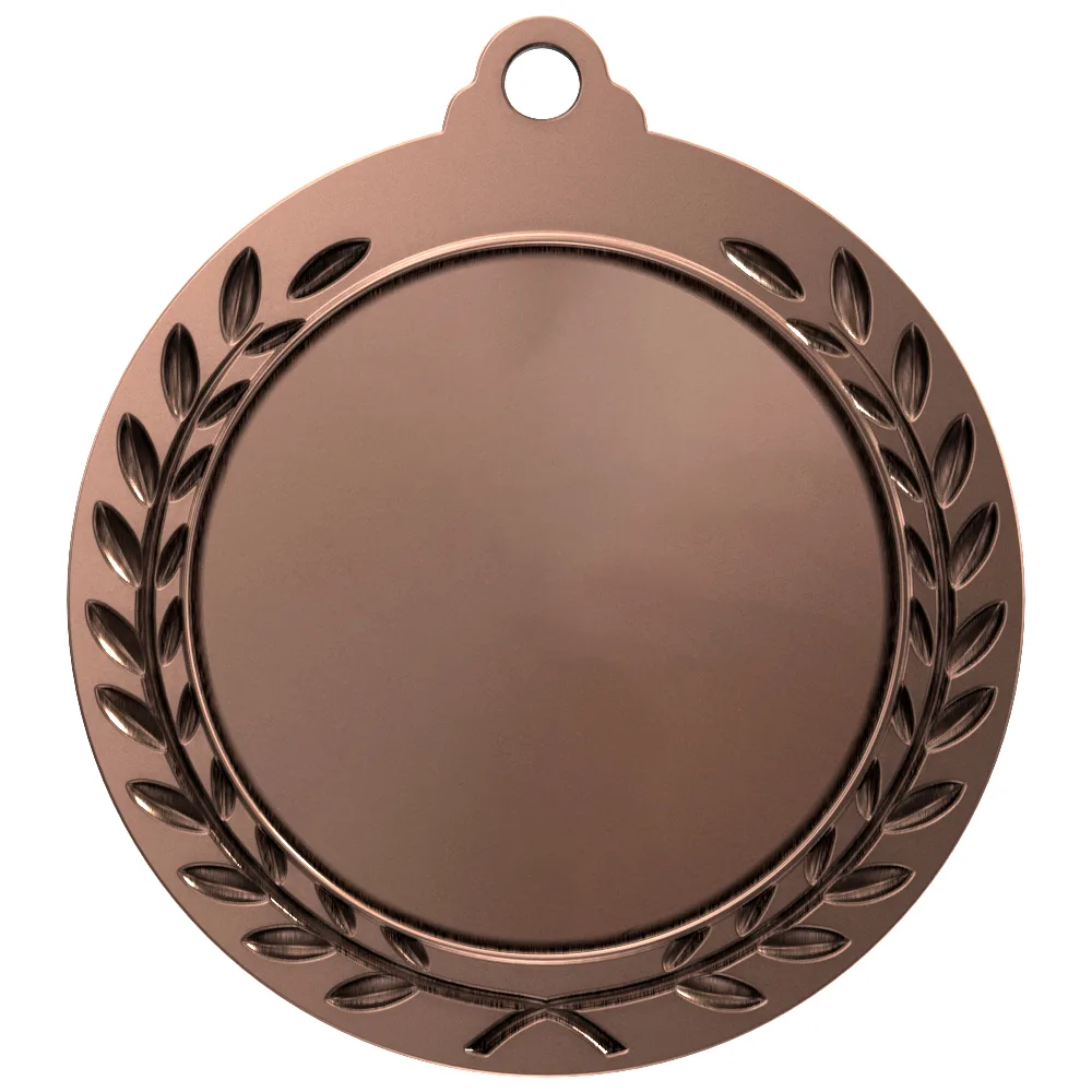 Antique 3rd Place Wreath Award Medallion (2-3/4") view 2