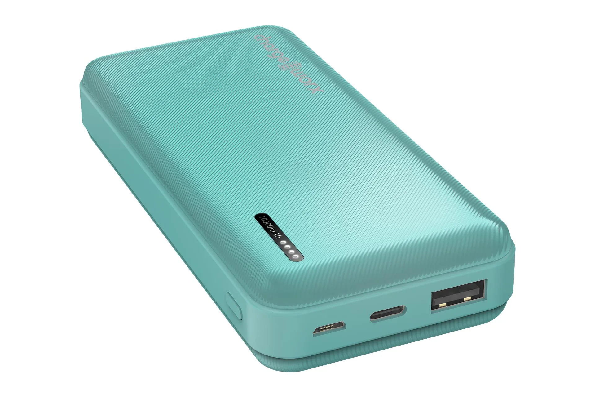 CHARGEWORX Chargeworx 10000Mah Dual Usb Slim Power Bank, Mint