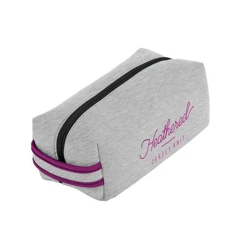 Doppelganger Heathered Jersey Knit Neoprene Pouch view 5