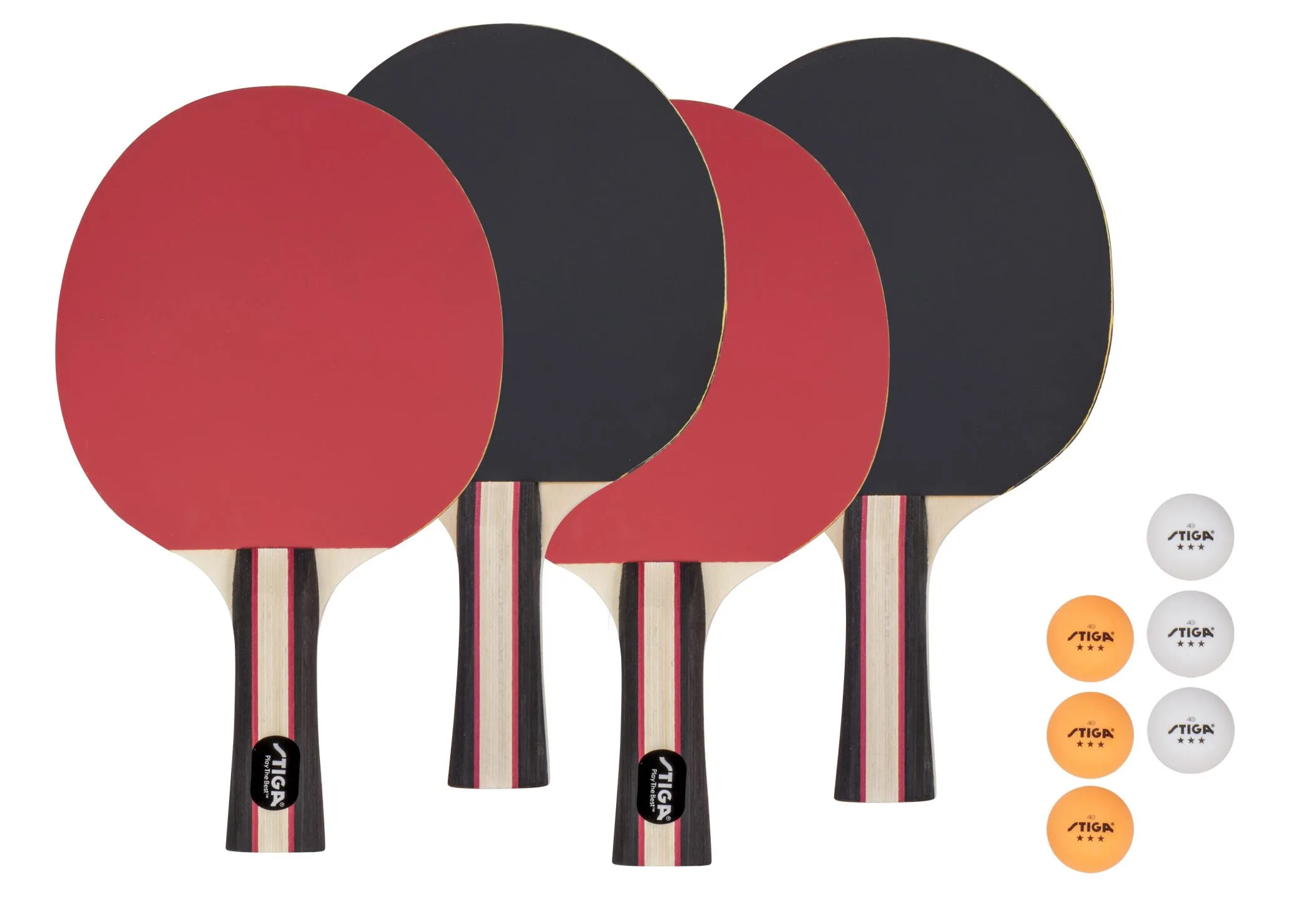 Escalade Sports Stiga - Performance 4-Player Table Tennis Racket Set