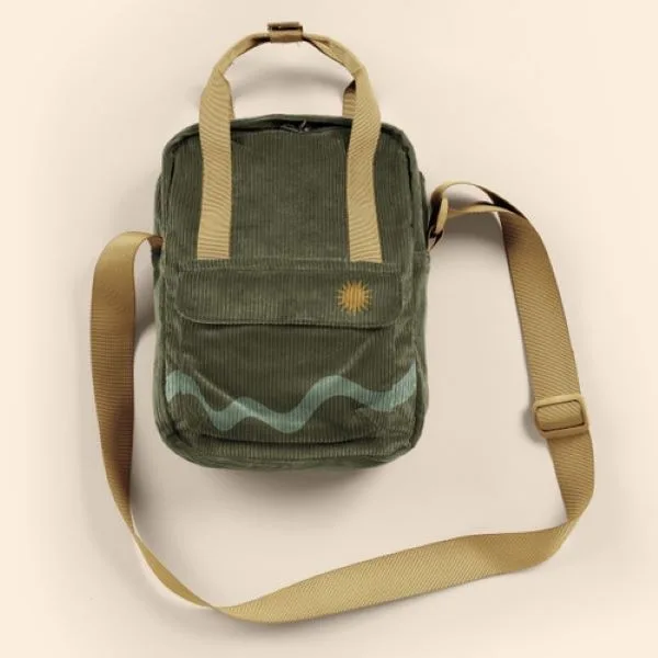 Mini Crossbody Backpack (Corduroy) view 2