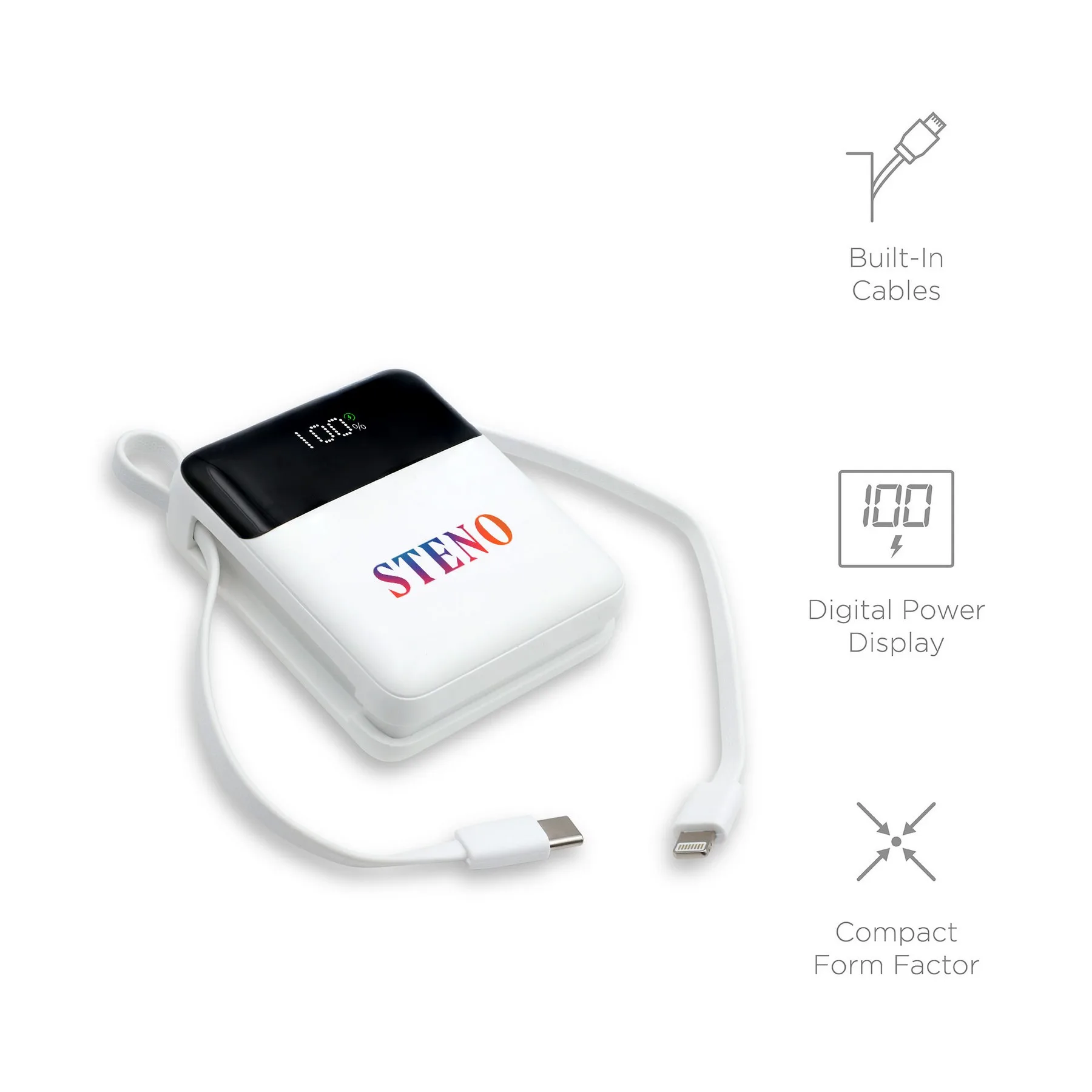 Epitome, Portable 10,000 mAh Mini Fast charging power bank view 3