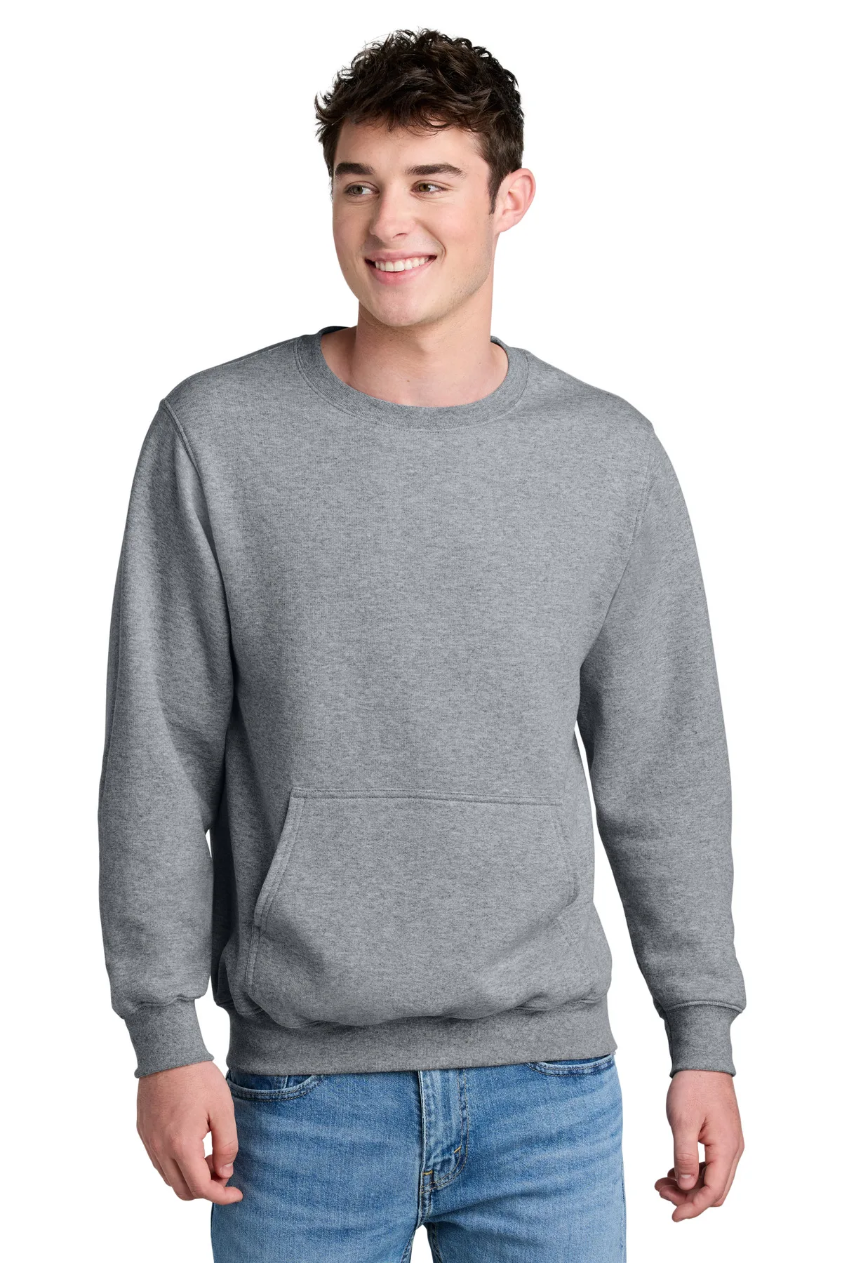 Port & Co™ Core Fleece Crewneck Pocket Sweatshirt