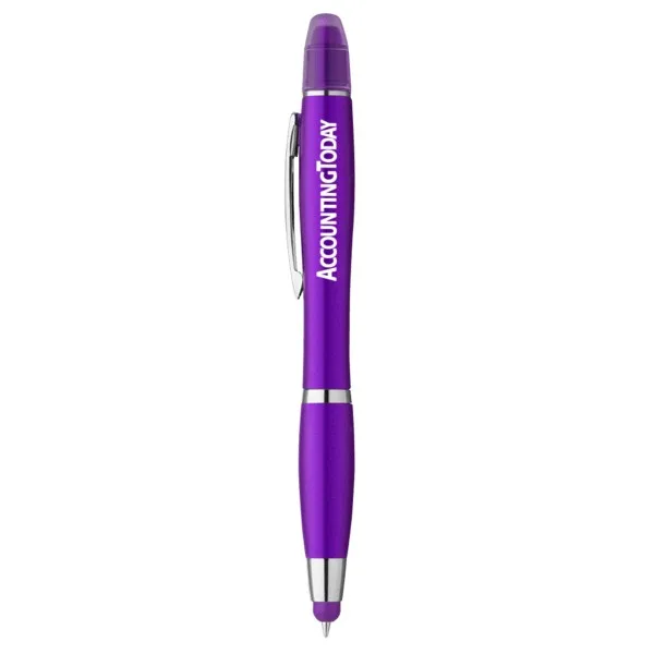 Curvaceous Metallic Stylus Highlighter Pen view 7