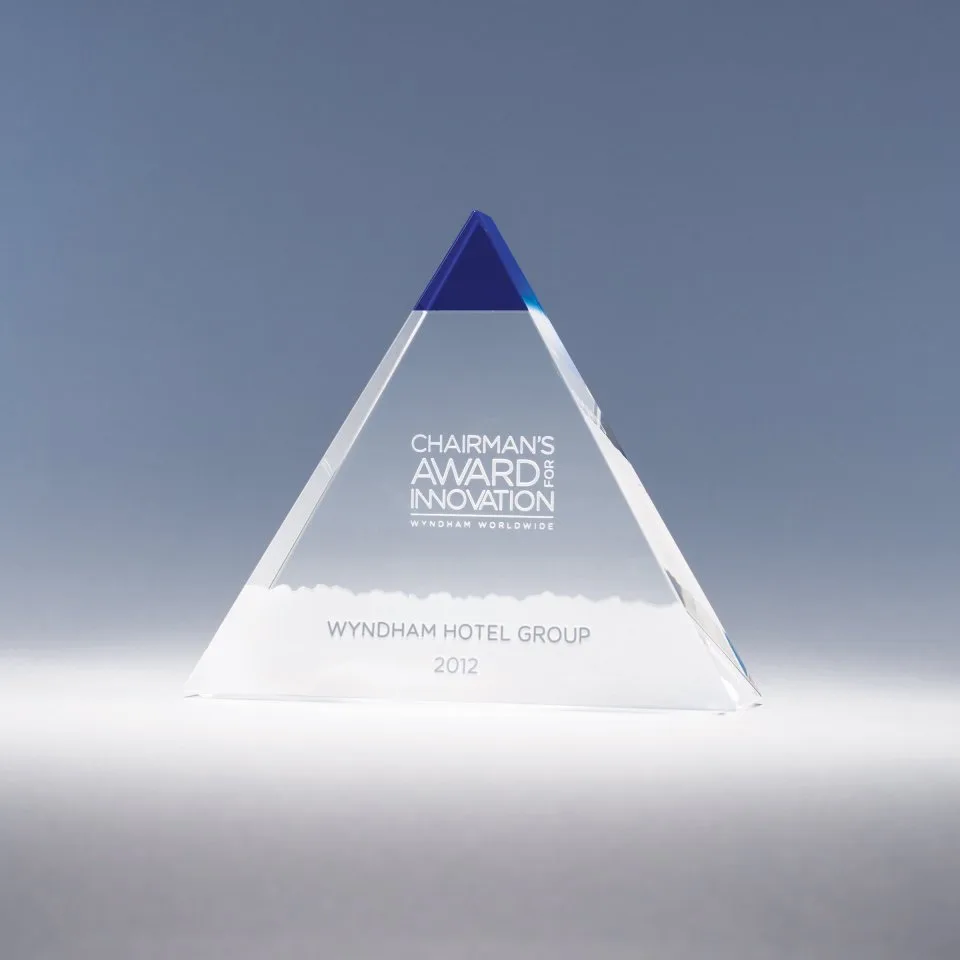5" Blue Majestic Crystal Award